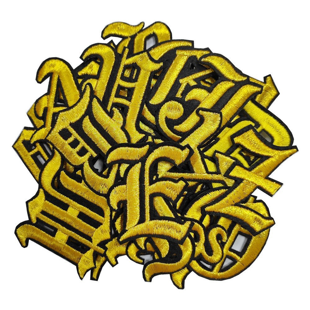 Wholesale A-Z alphabet embroidery patch